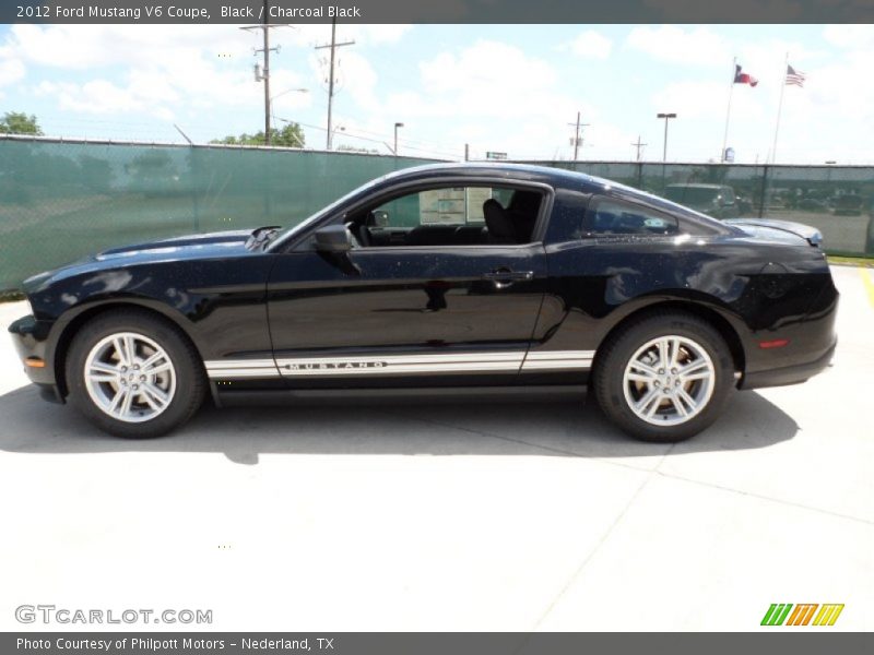 Black / Charcoal Black 2012 Ford Mustang V6 Coupe