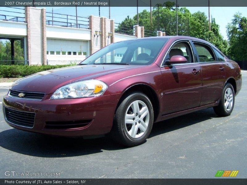 Bordeaux Red / Neutral Beige 2007 Chevrolet Impala LS