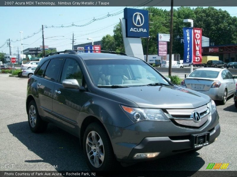 Nimbus Gray Metallic / Taupe 2007 Acura MDX Technology
