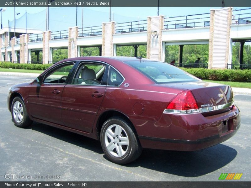 Bordeaux Red / Neutral Beige 2007 Chevrolet Impala LS