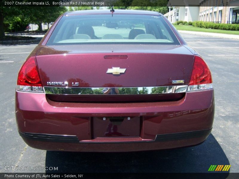 Bordeaux Red / Neutral Beige 2007 Chevrolet Impala LS