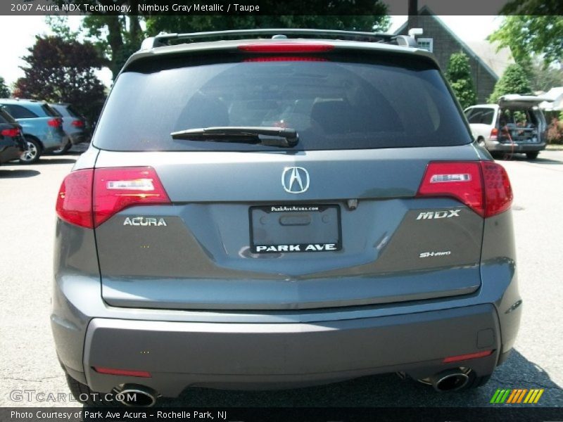 Nimbus Gray Metallic / Taupe 2007 Acura MDX Technology
