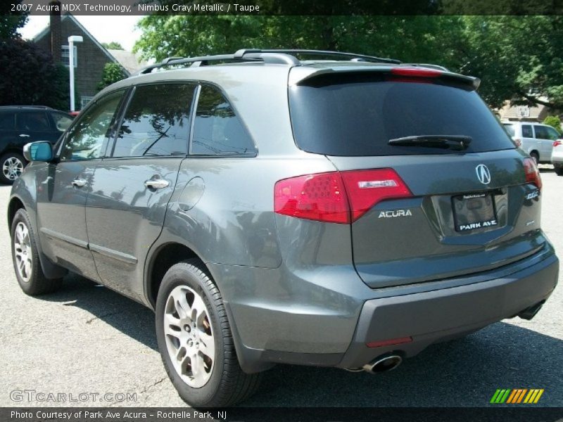 Nimbus Gray Metallic / Taupe 2007 Acura MDX Technology