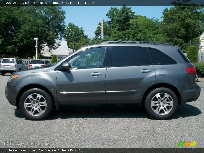 Nimbus Gray Metallic / Taupe 2007 Acura MDX Technology
