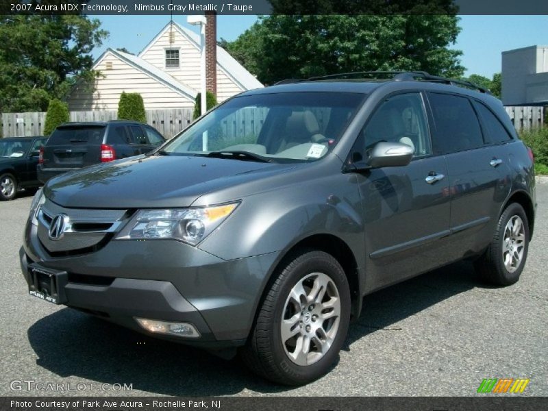 Nimbus Gray Metallic / Taupe 2007 Acura MDX Technology