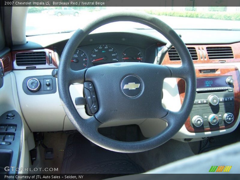 Bordeaux Red / Neutral Beige 2007 Chevrolet Impala LS