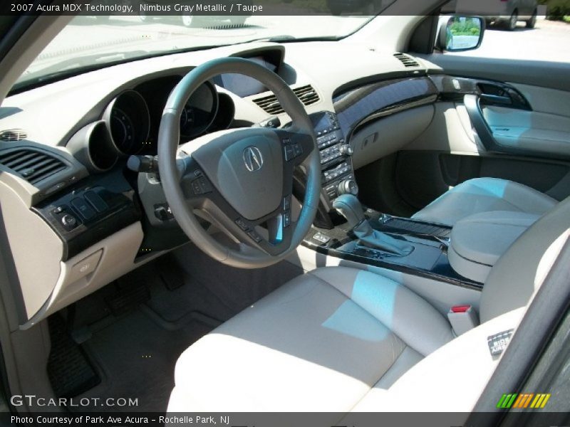 Nimbus Gray Metallic / Taupe 2007 Acura MDX Technology