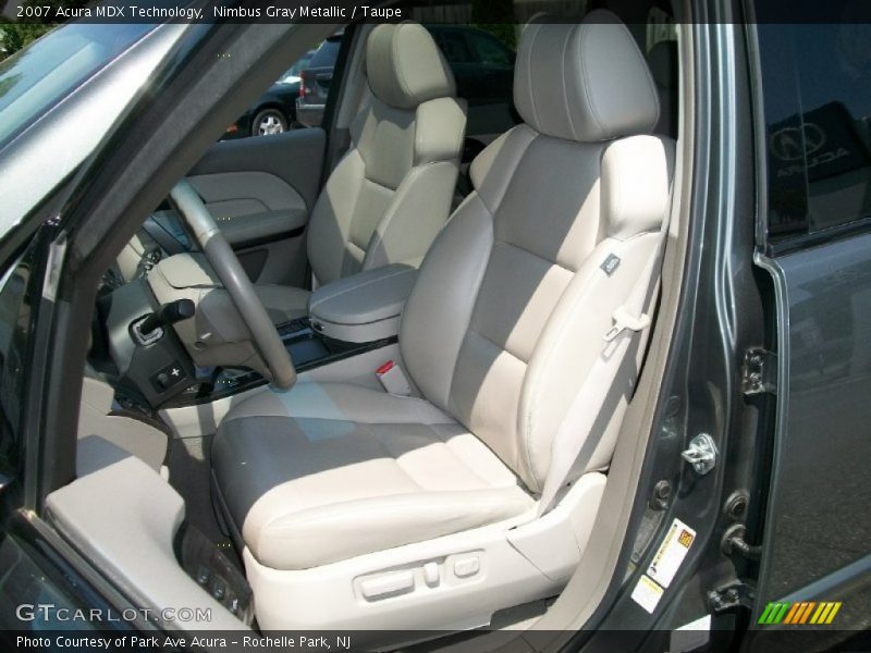 Nimbus Gray Metallic / Taupe 2007 Acura MDX Technology