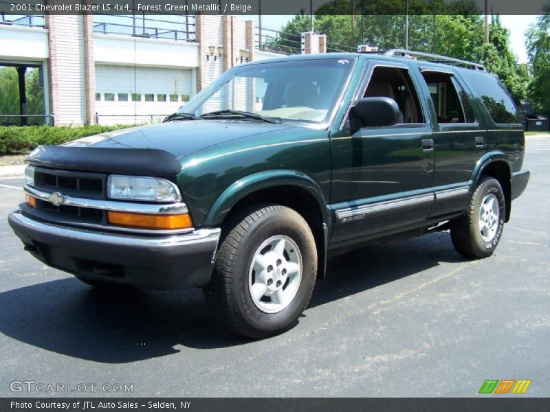 Forest Green Metallic / Beige 2001 Chevrolet Blazer LS 4x4