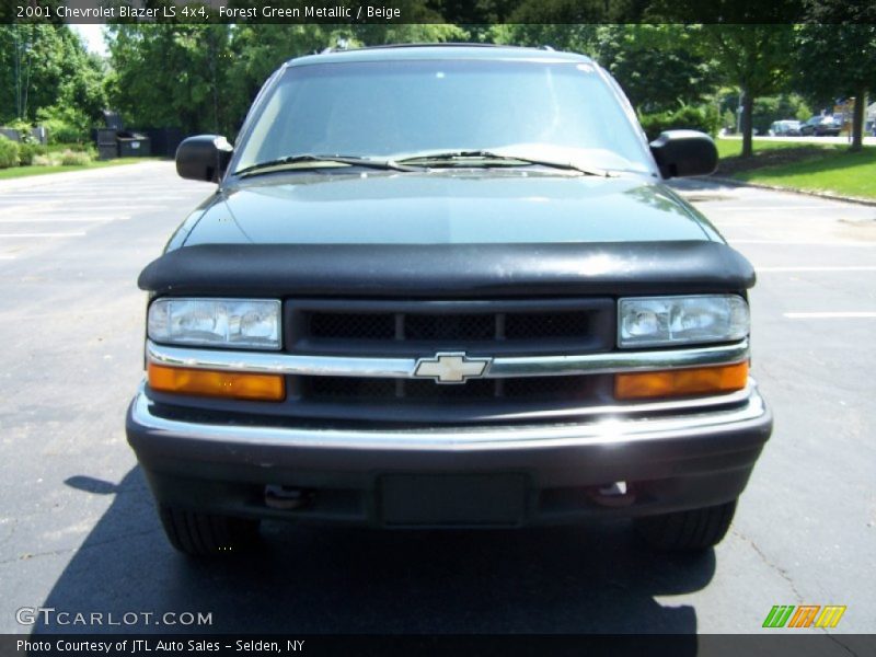 Forest Green Metallic / Beige 2001 Chevrolet Blazer LS 4x4