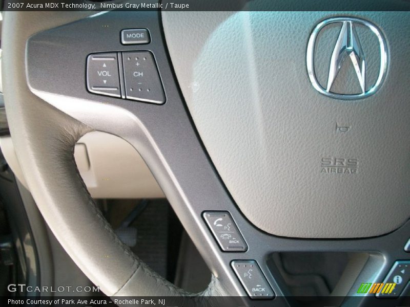 Nimbus Gray Metallic / Taupe 2007 Acura MDX Technology