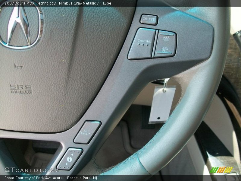 Nimbus Gray Metallic / Taupe 2007 Acura MDX Technology