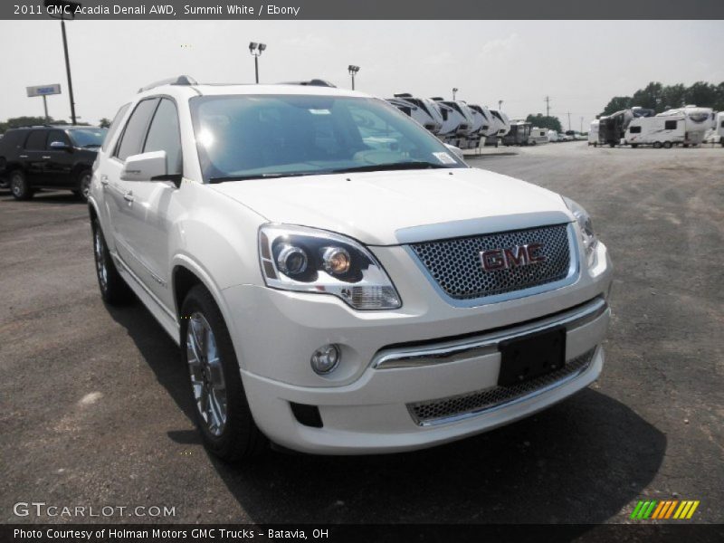 Summit White / Ebony 2011 GMC Acadia Denali AWD