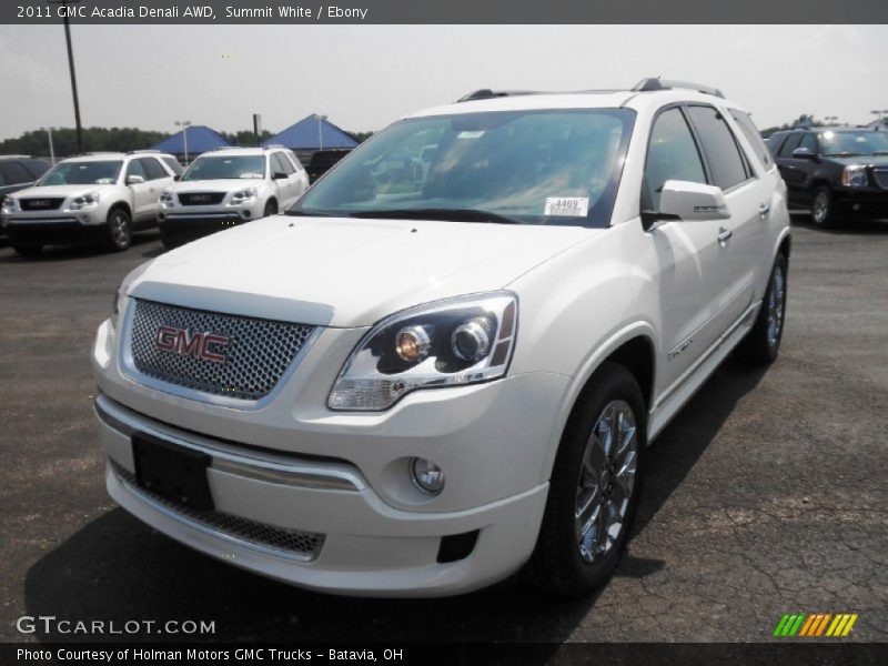Summit White / Ebony 2011 GMC Acadia Denali AWD