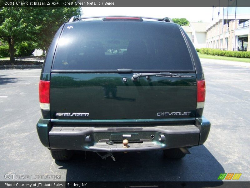 Forest Green Metallic / Beige 2001 Chevrolet Blazer LS 4x4