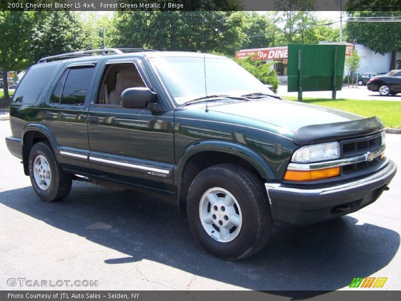 Forest Green Metallic / Beige 2001 Chevrolet Blazer LS 4x4
