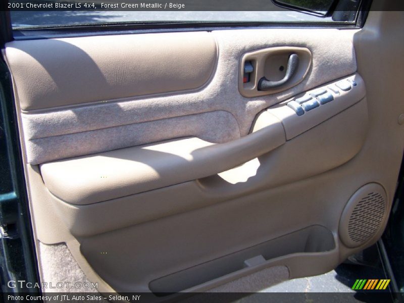 Forest Green Metallic / Beige 2001 Chevrolet Blazer LS 4x4