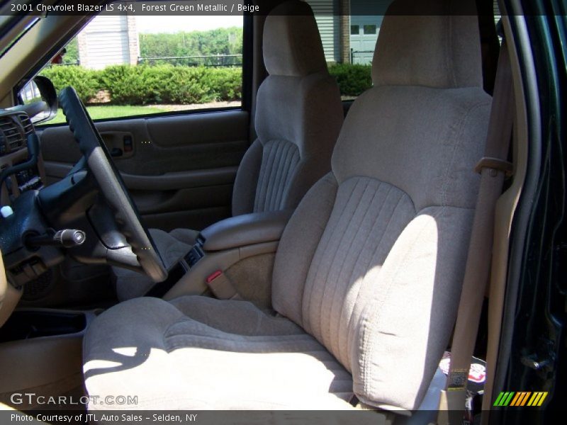 Forest Green Metallic / Beige 2001 Chevrolet Blazer LS 4x4