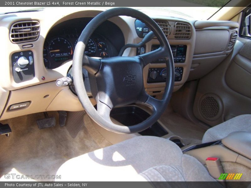 Forest Green Metallic / Beige 2001 Chevrolet Blazer LS 4x4