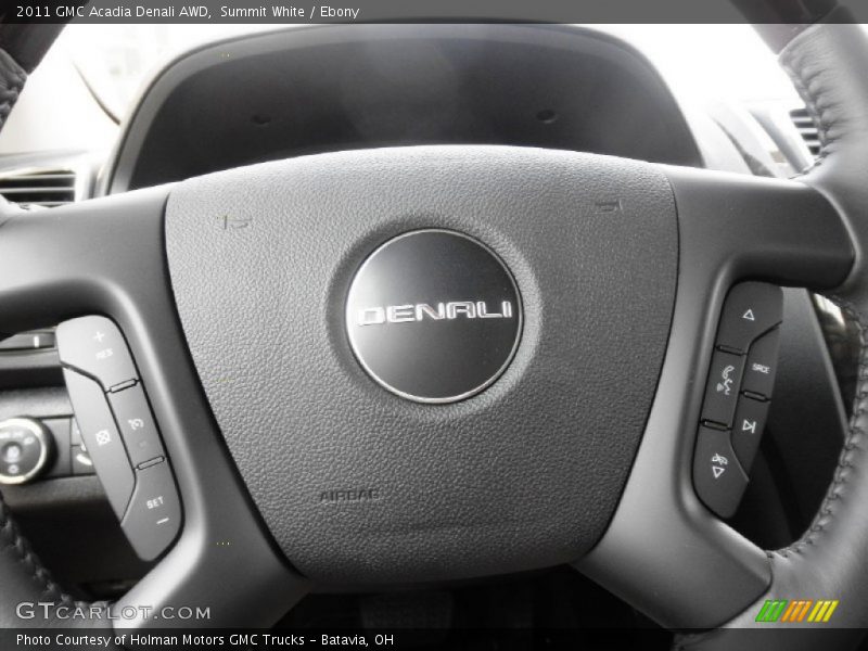 Summit White / Ebony 2011 GMC Acadia Denali AWD