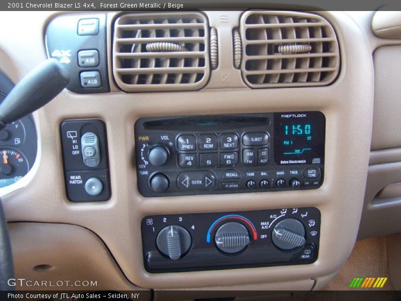Forest Green Metallic / Beige 2001 Chevrolet Blazer LS 4x4