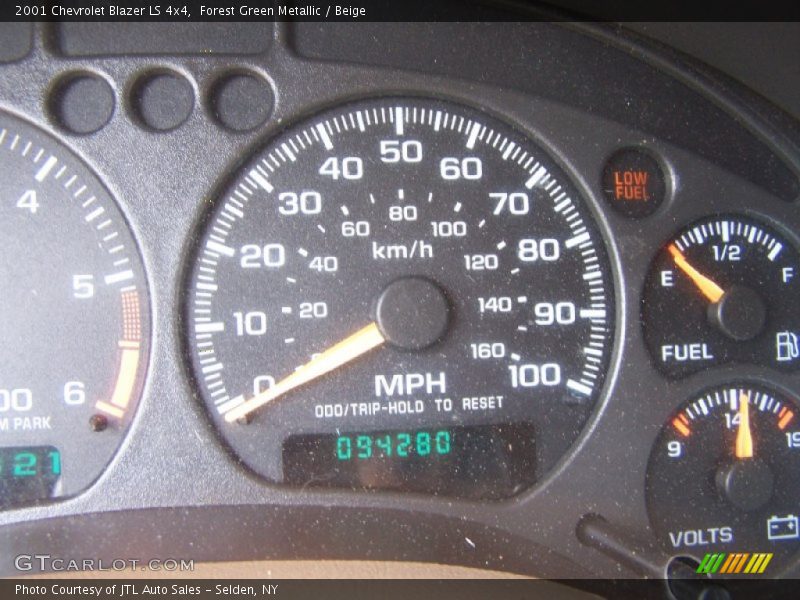 Forest Green Metallic / Beige 2001 Chevrolet Blazer LS 4x4