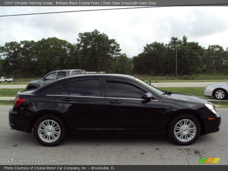 Brilliant Black Crystal Pearl / Dark Slate Gray/Light Slate Gray 2007 Chrysler Sebring Sedan