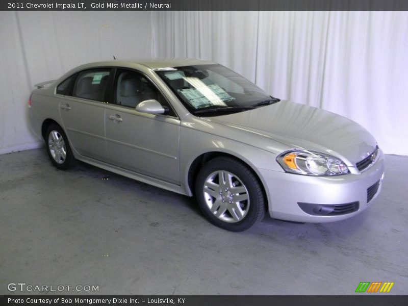 Gold Mist Metallic / Neutral 2011 Chevrolet Impala LT