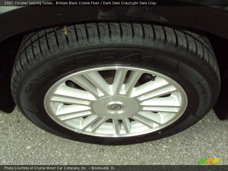 Brilliant Black Crystal Pearl / Dark Slate Gray/Light Slate Gray 2007 Chrysler Sebring Sedan