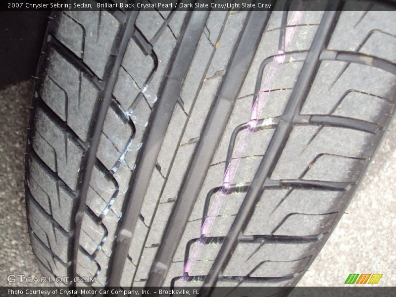 Brilliant Black Crystal Pearl / Dark Slate Gray/Light Slate Gray 2007 Chrysler Sebring Sedan