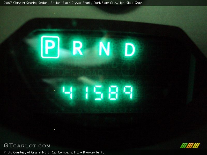Brilliant Black Crystal Pearl / Dark Slate Gray/Light Slate Gray 2007 Chrysler Sebring Sedan