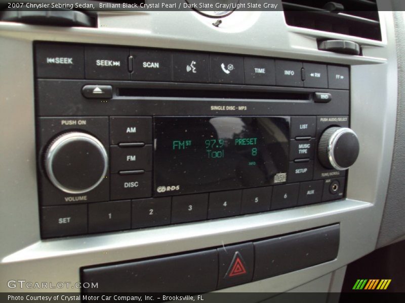 Brilliant Black Crystal Pearl / Dark Slate Gray/Light Slate Gray 2007 Chrysler Sebring Sedan