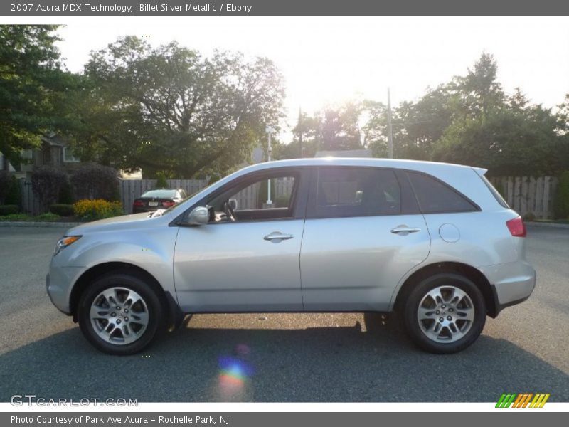 Billet Silver Metallic / Ebony 2007 Acura MDX Technology