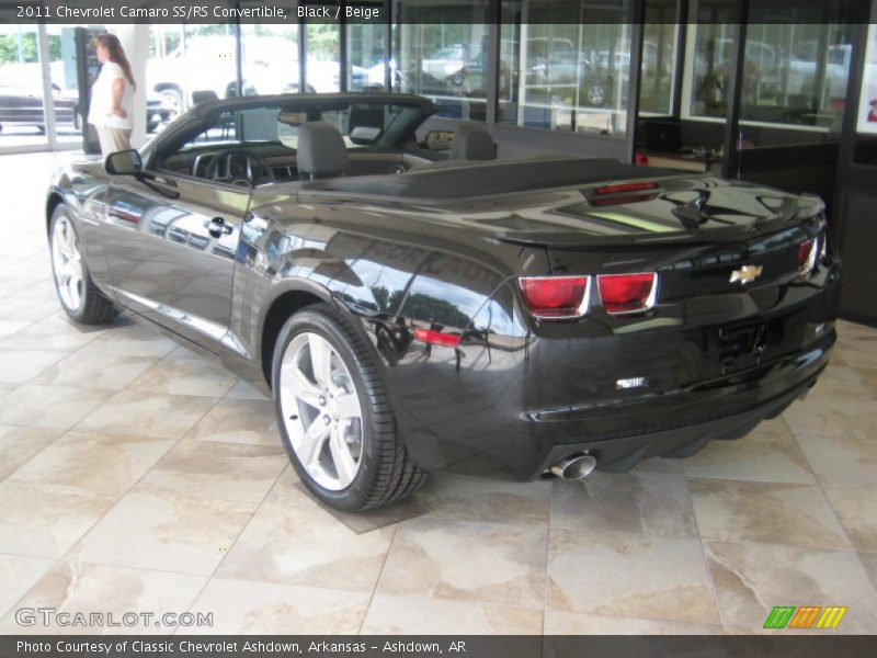 Black / Beige 2011 Chevrolet Camaro SS/RS Convertible