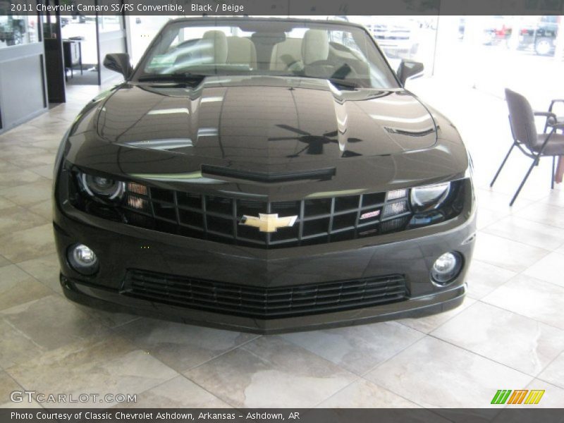 Black / Beige 2011 Chevrolet Camaro SS/RS Convertible