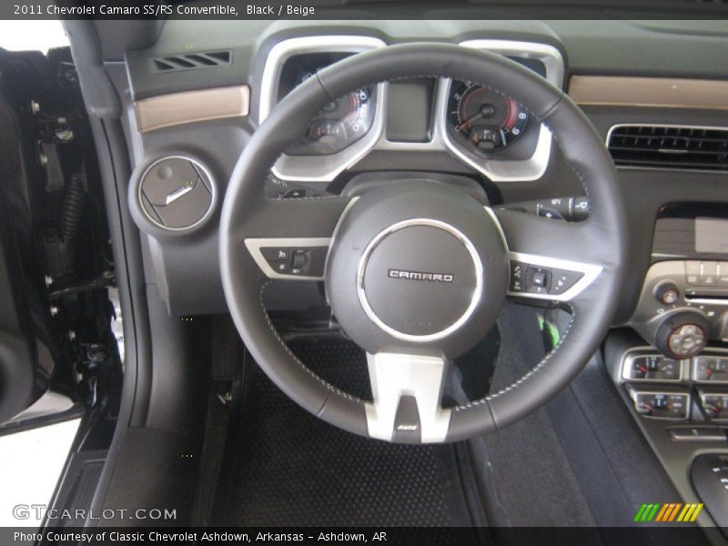 Black / Beige 2011 Chevrolet Camaro SS/RS Convertible