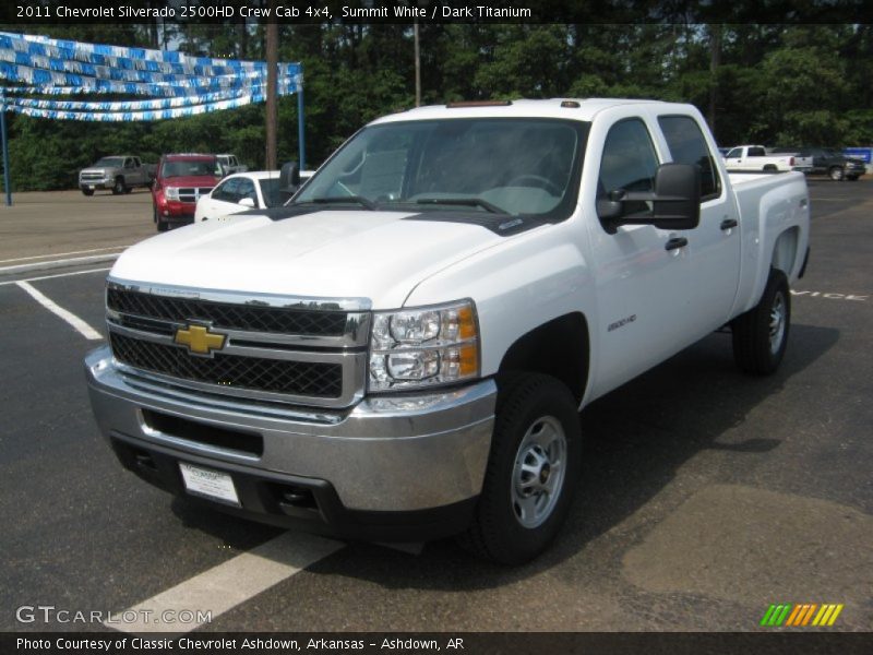 Summit White / Dark Titanium 2011 Chevrolet Silverado 2500HD Crew Cab 4x4
