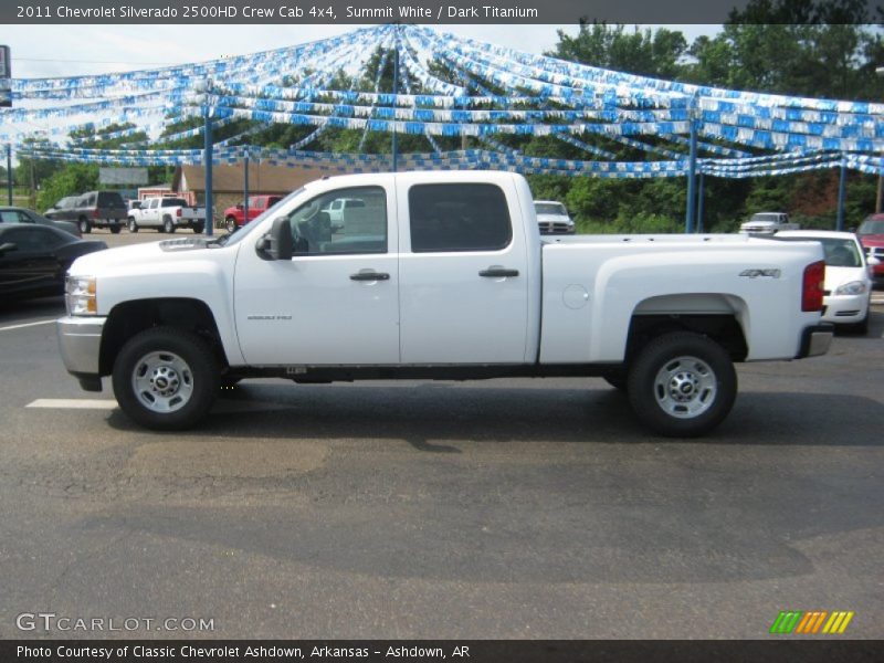 Summit White / Dark Titanium 2011 Chevrolet Silverado 2500HD Crew Cab 4x4