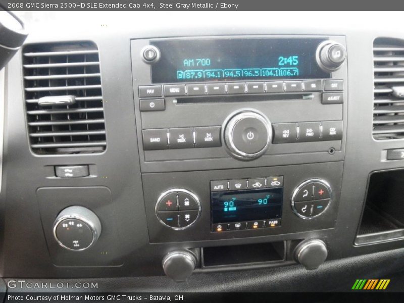 Steel Gray Metallic / Ebony 2008 GMC Sierra 2500HD SLE Extended Cab 4x4
