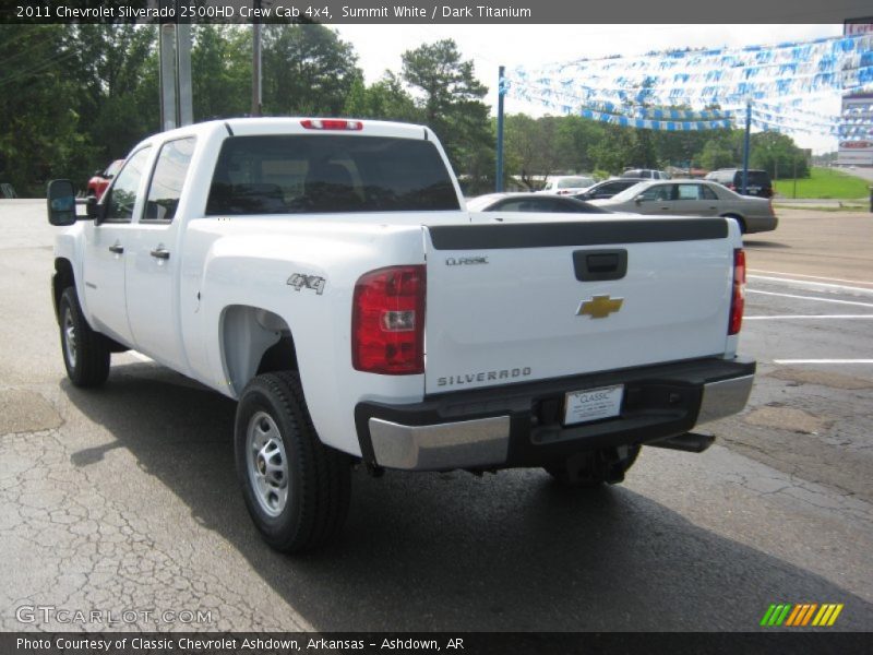 Summit White / Dark Titanium 2011 Chevrolet Silverado 2500HD Crew Cab 4x4