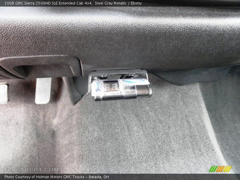 Steel Gray Metallic / Ebony 2008 GMC Sierra 2500HD SLE Extended Cab 4x4