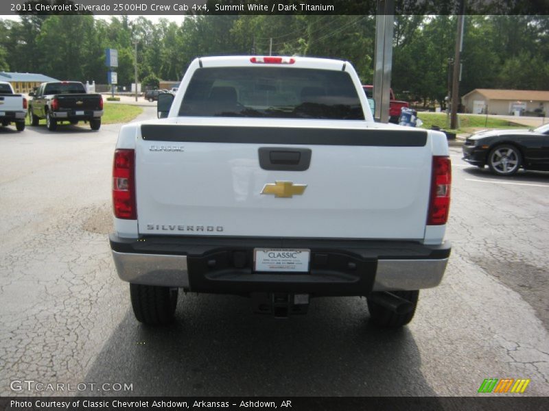 Summit White / Dark Titanium 2011 Chevrolet Silverado 2500HD Crew Cab 4x4