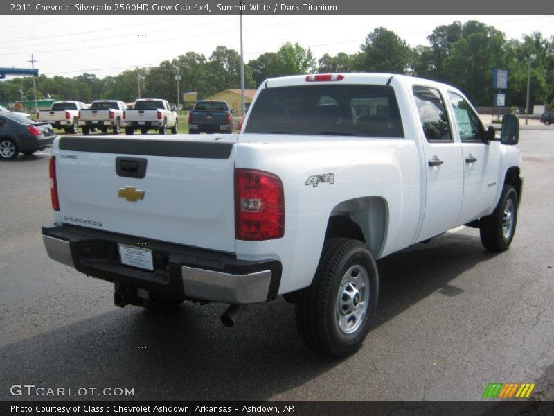Summit White / Dark Titanium 2011 Chevrolet Silverado 2500HD Crew Cab 4x4