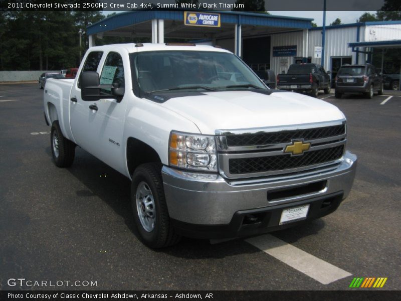 Summit White / Dark Titanium 2011 Chevrolet Silverado 2500HD Crew Cab 4x4