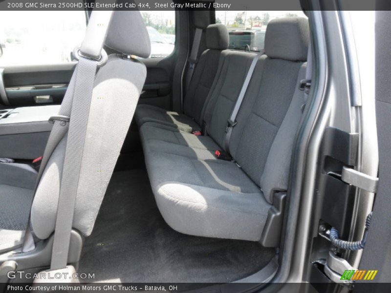 Steel Gray Metallic / Ebony 2008 GMC Sierra 2500HD SLE Extended Cab 4x4