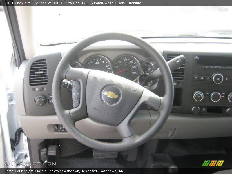 Summit White / Dark Titanium 2011 Chevrolet Silverado 2500HD Crew Cab 4x4