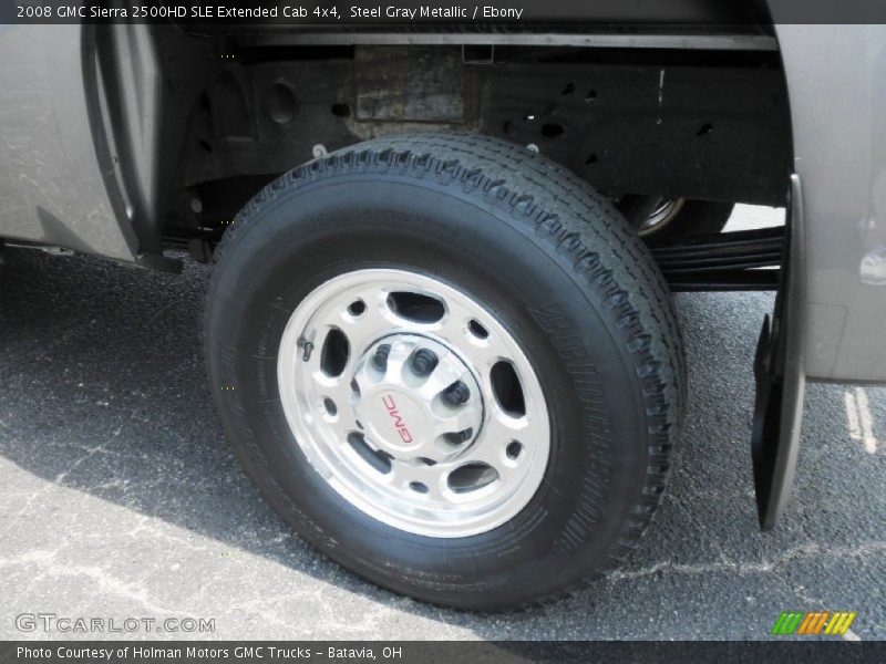 Steel Gray Metallic / Ebony 2008 GMC Sierra 2500HD SLE Extended Cab 4x4