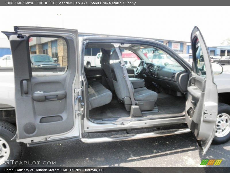 Steel Gray Metallic / Ebony 2008 GMC Sierra 2500HD SLE Extended Cab 4x4