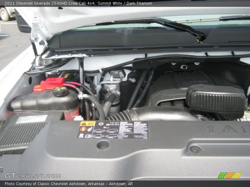 Summit White / Dark Titanium 2011 Chevrolet Silverado 2500HD Crew Cab 4x4