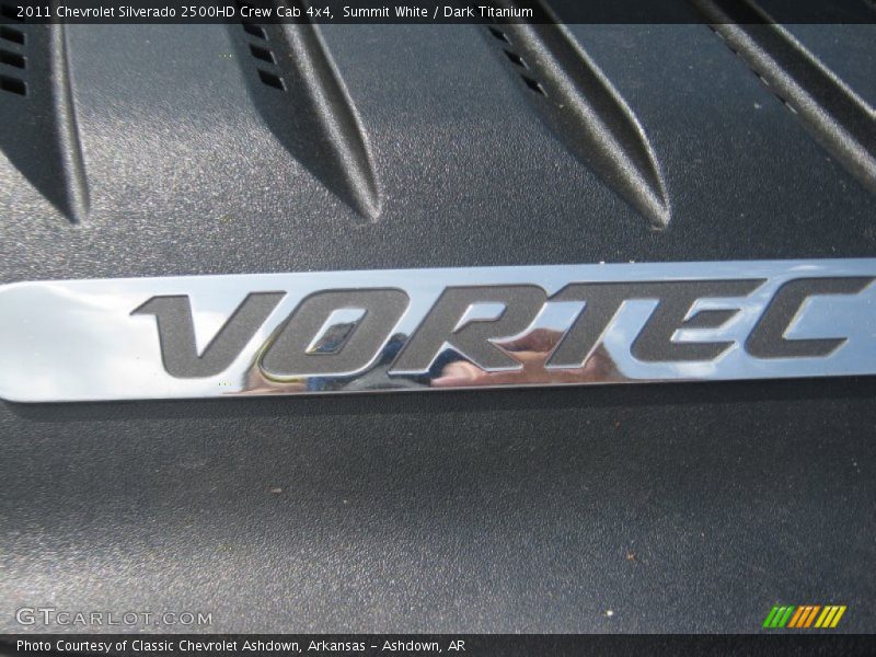 Summit White / Dark Titanium 2011 Chevrolet Silverado 2500HD Crew Cab 4x4